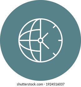 Time management, zone, clock icon vector image. Can also be used for customer support. Suitable for use on web apps, mobile apps and print media.