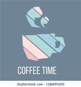 time mark for coffee and cups