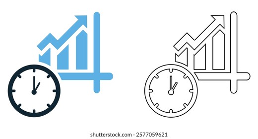 time to market, featuring icon vector, speed, efficiency, and product launch timelines, for business, logistics, and innovation pictogram symbol ui and ux design, glyphs and stroke line