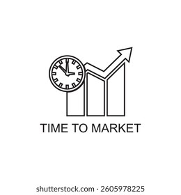 time to market icon , business icon
