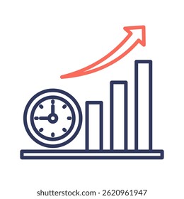 Time To Market Icon Element for Design