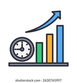 Elemento de icono de tiempo de comercialización para el diseño