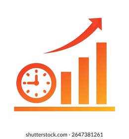 Elemento de ícone de tempo de entrada no mercado para design