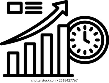 Time To Market Icon Line Vector Illustration