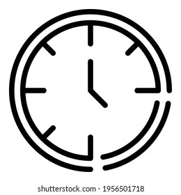 Time meditation icon. Outline Time meditation vector icon for web design isolated on white background