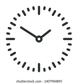 time - minimal line web icon. simple vector illustration. concept for infographic, website or app.