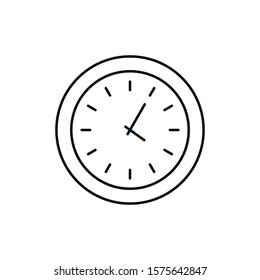 time - minimal line web icon. simple vector illustration. concept for infographic, website or app.