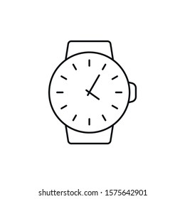 time - minimal line web icon. simple vector illustration. concept for infographic, website or app.