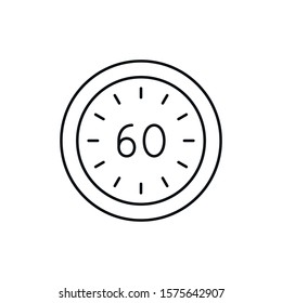 time - minimal line web icon. simple vector illustration. concept for infographic, website or app.