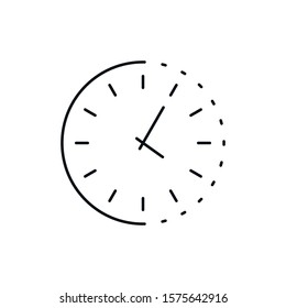 time - minimal line web icon. simple vector illustration. concept for infographic, website or app.