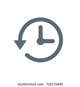 time minutes thin line icon duration length Icon symbol clock design vector template timer, watch, timepiece. Vector Illustration Set web icon watches