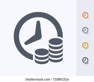 Time & Money - Carbon Icons. A professional, pixel-perfect icon.  