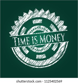 Time is Money chalk emblem