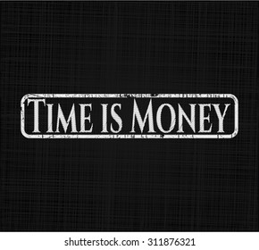 El tiempo es el emblema de la pizarra de dinero