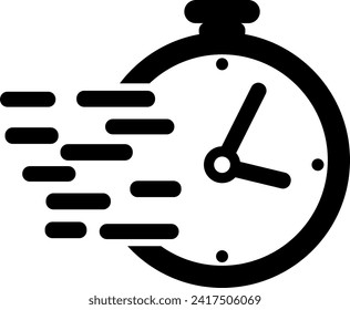 Zeit, Geld , Uhrsymbol , Vektorsymbol, Symbol, Zeitzeichen