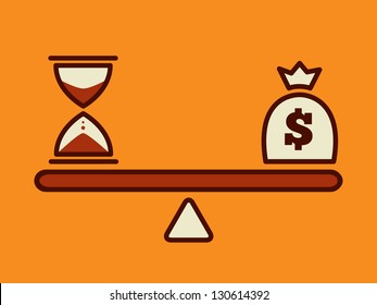 time is money, money concept