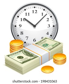 Time is money concept.