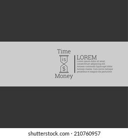 Time is money, money concept.