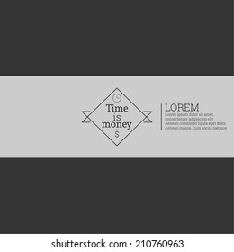 Time is money, money concept. 