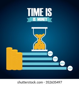 time is money design, vector illustration eps10 graphic 