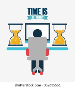 time is money design, vector illustration eps10 graphic 