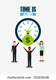 time is money design, vector illustration eps10 graphic 