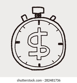 time is money doodle