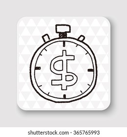 time is money doodle