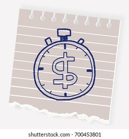 time is money doodle