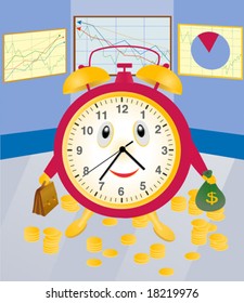 time is money - financial alarm clock