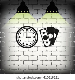 Time is money icon.