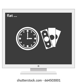 Time is money icon.