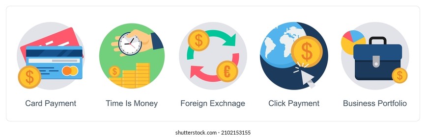 El tiempo es el concepto de icono del dinero