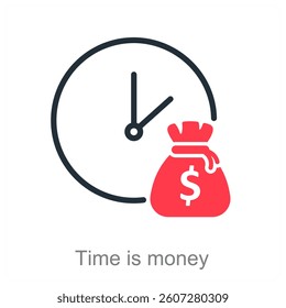 Time Is Money icon concept