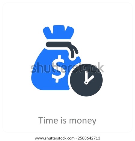 Time Is Money icon concept