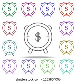 Time is money icon. Element of time value icon for mobile concept and web apps. Thin line Time is money icon can be used for web and mobile on white background