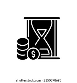 Time Is Money icon in vector. logotype