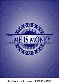 Time is Money with jean texture