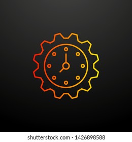 time is money nolan icon. Elements of startup set. Simple icon for websites, web design, mobile app, info graphics