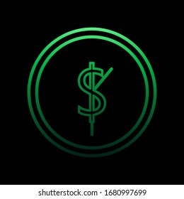 El tiempo es el dinero icono nolan. Línea delgada simple, contorno vectorial de iconos bancarios para ui y ux, sitio web o aplicación móvil