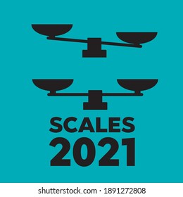 Tiempo y dinero a escalas. Ilustración de escala de vector