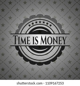  Time is Money retro style black emblem
