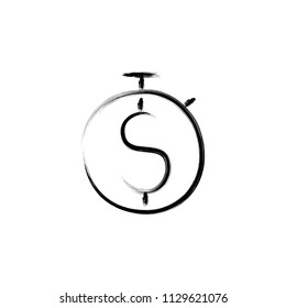 time is money sketch style illustration