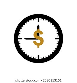 El tiempo es Imagen de Arte vectorial de dinero.