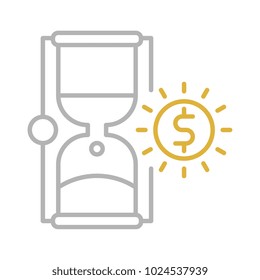Time is money vector icon