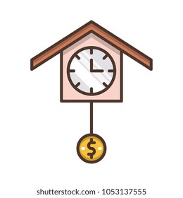Time is money vector icon
