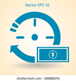 time is money vector illustration
