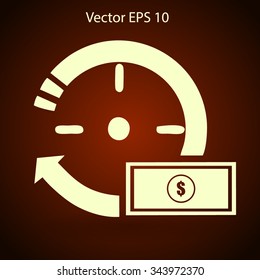 time is money vector illustration