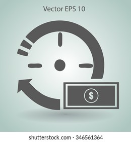 time is money vector illustration