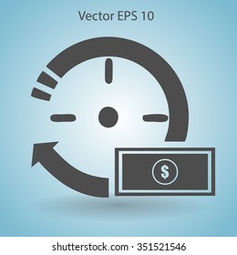 time is money vector illustration